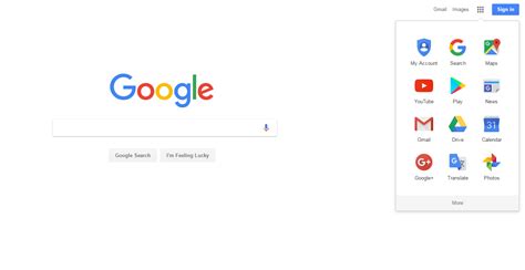 google web interface design, Web interface design