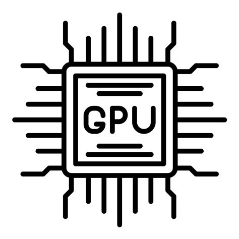 gpu booster icon, Gpu card cooler icon simple vector. cpu chip 14986671 vector art at