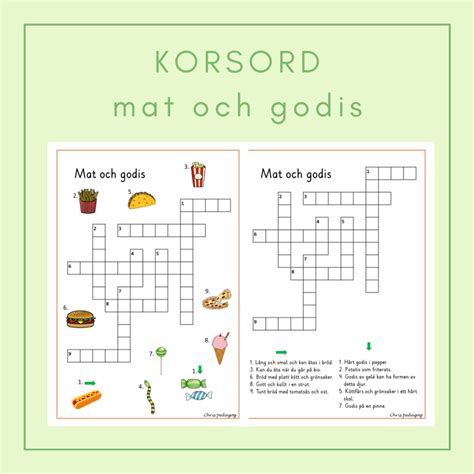 grönområde korsord