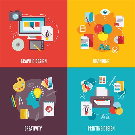 graphic design technique icon, Graphic design icons flat 454924 vector art at vecteezy. Graphic design icons vector graphics flat vectors