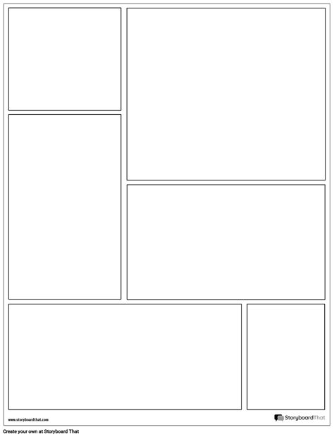 Graphic Novel Page Template