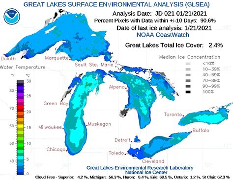 great lakes ice cover 2023