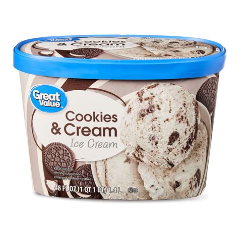 great value cookies and cream ice cream