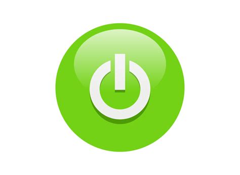 green power button icon, Green power button stock vector. illustration of icon. Button green power stock icon electrical