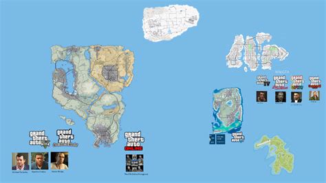gta hd universe map, Gta hd universe map