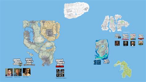 gta hd universe map, Gta hd universe map