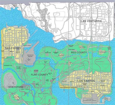 gta san andreas beta map, 