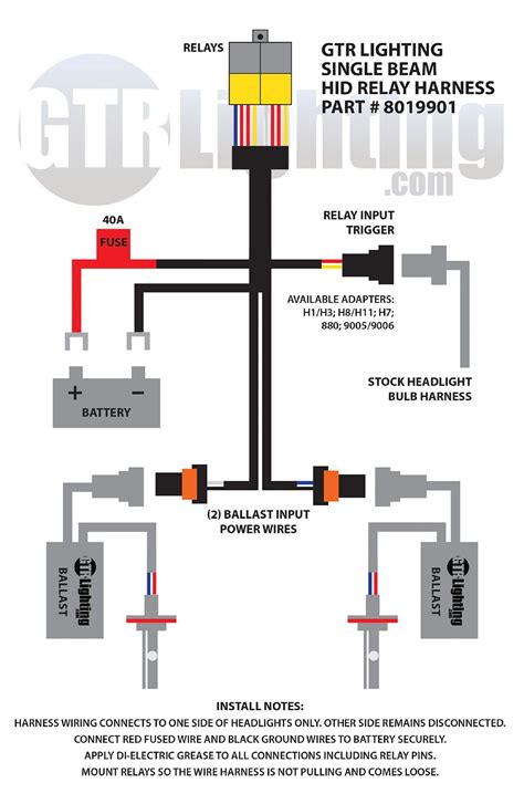 h4 hid relay wiring diagram 