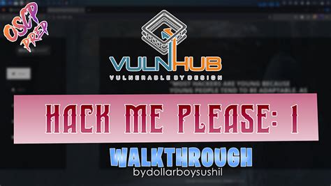 Hack Me Please 1 Walkthrough