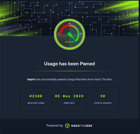 Hackthebox Usage Walkthrough
