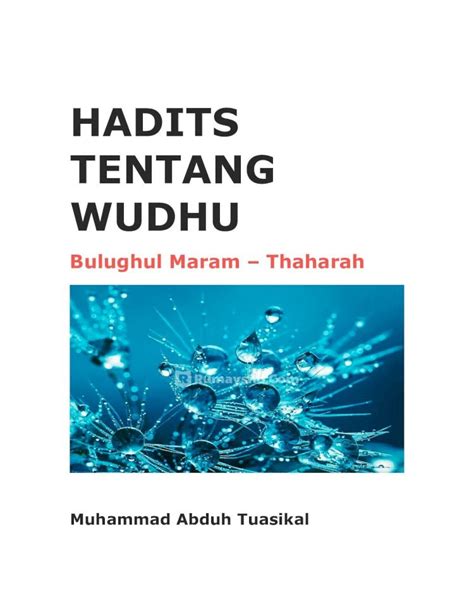 HADITS TENTANG WUDHU PDF Download
