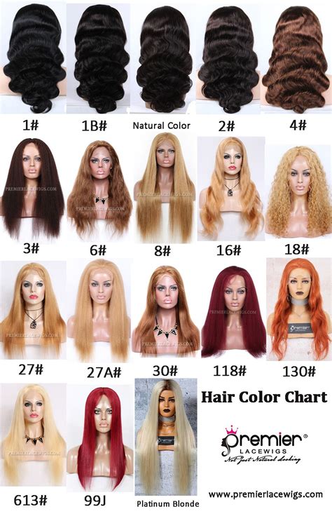 hair wig colors