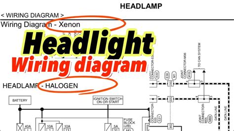 halogen headlight wiring diagram 