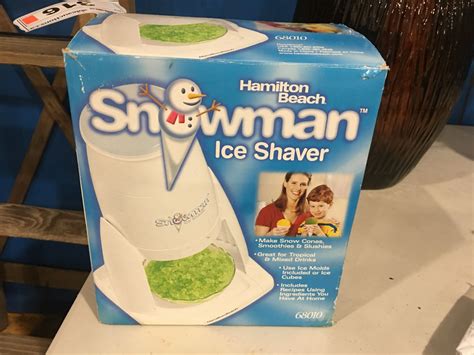 hamilton beach snowman ice shaver
