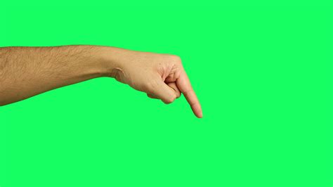 hand pointer finger greenscreen, Hand gesture pointing finger green screen background. 47388150 stock