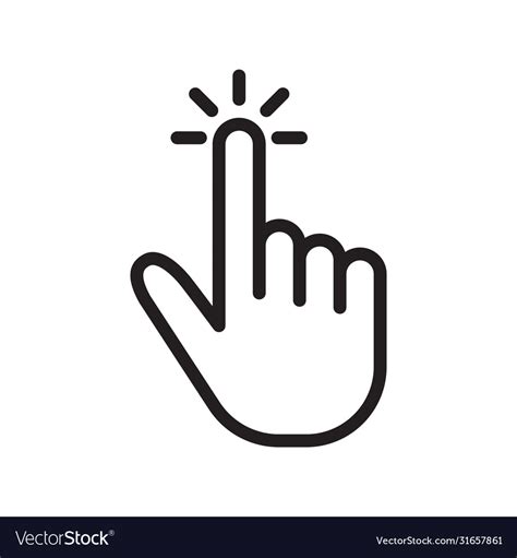 hand tap select icon, Click, select, finger, hand, tap icon