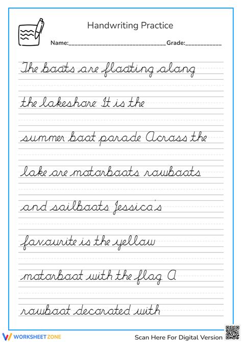 Hand Writing Templates