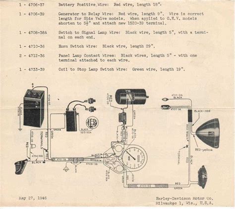 harley panhead wiring diagram the flathead site 