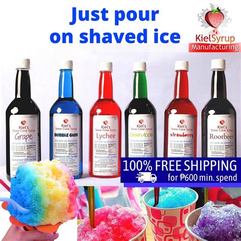 healthy shave ice syrup