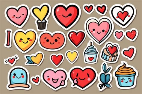 Heart Stickers Printable