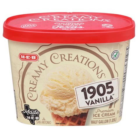 heb creamy creations ice cream