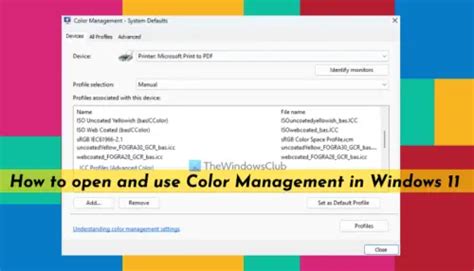 help with color management in windows printer, Full guide:- help with color management in windows 10,11,8, & windows 7
