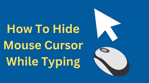 hide mouse cursor while typing, How to hide the mouse pointer cursor while typing in windows 10 youtube