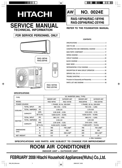 hitachi split ac wiring diagram 