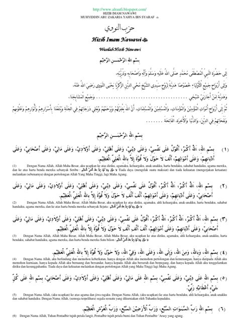 Hizib Imam Nawawi Terjemahan Pdf PDF Download