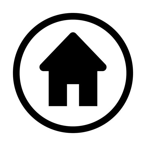 home button icon clip art, Glossy home icon button clip art, hd png download