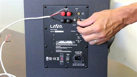 home theater subwoofer wiring install 