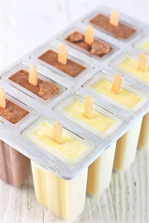 homemade ice cream bars
