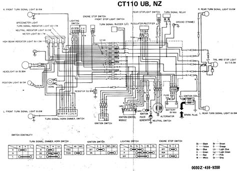honda 110 wiring diagram 