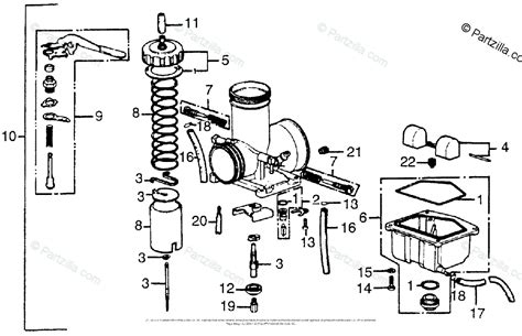 honda motorcycle carburetor diagram 