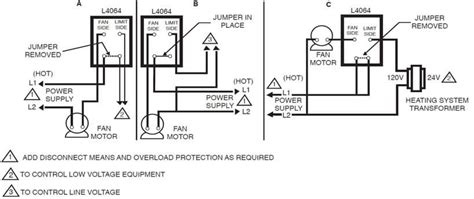 honeywell fan limit switch wiring diagram 