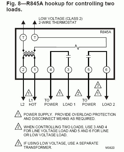 honeywell r845a wiring diagram in line 