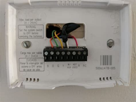 honeywell rth2410b thermostat wiring problems 