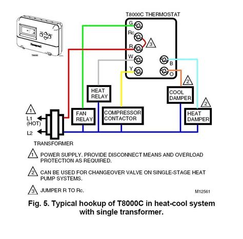honeywell thermostat wiring diagram 220v 