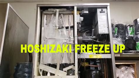 hoshizaki ice machine freezing up