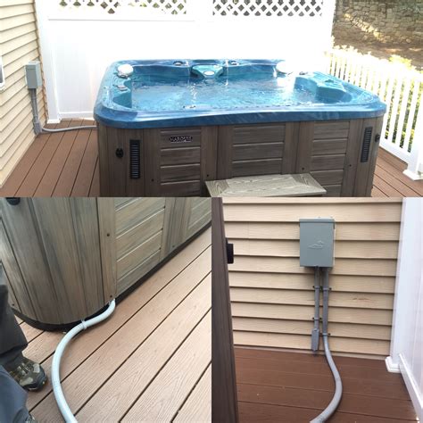 hot tub wiring install 