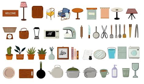 household objects clip art, Household objects clip art