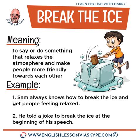 how do you break the ice