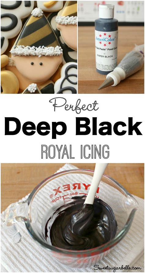 how do you make black royal icing