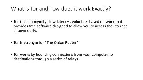 how does tor provide anonymity, 