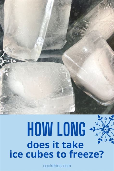 how long does it take for ice cubes to freeze