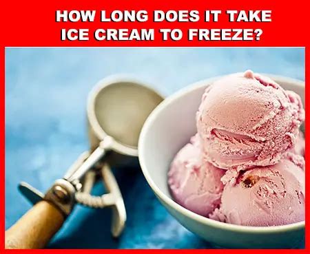 how long to freeze ice cream maker