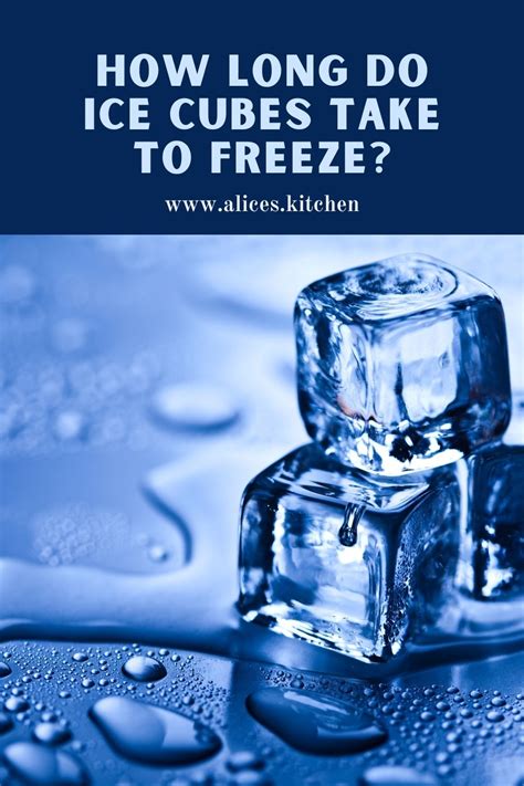 how long to freeze ice cubes