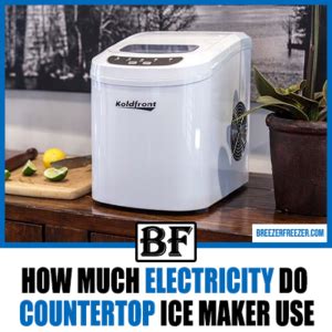 how much electricity does a countertop ice maker use