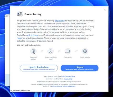 how remove bright data from format factory, How to remove bright data from the taskbar