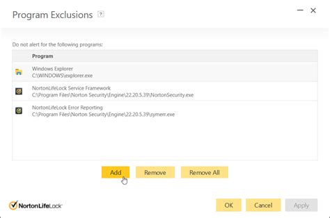 how to add exceptions to norton 360, A step-by-step guide to configuring norton 360 firewall: setting up